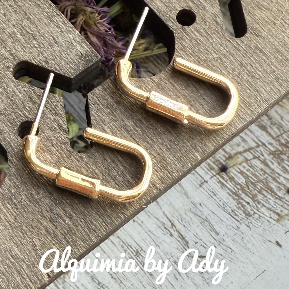 Alquimia Gold Classic Hoop Earrings